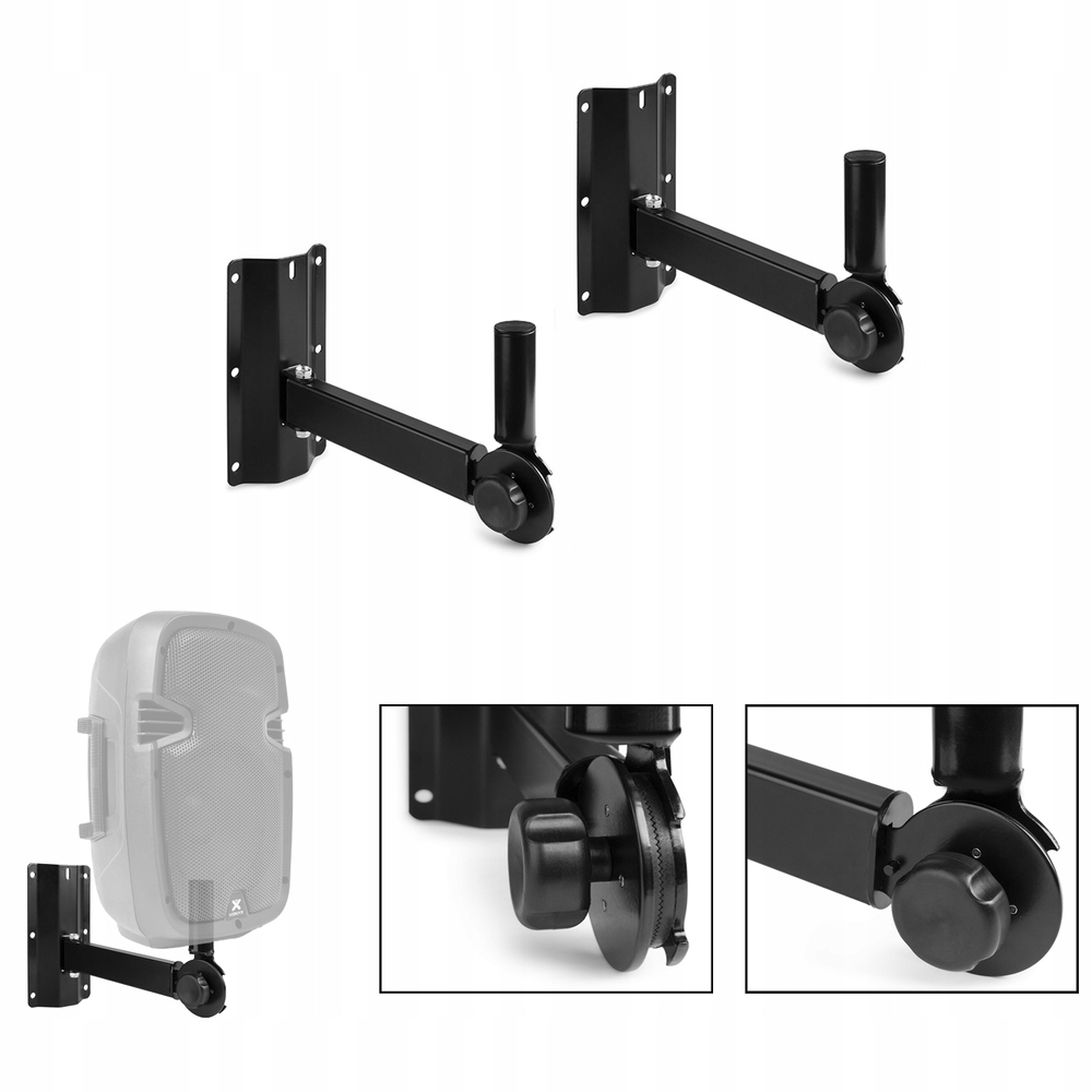 

Uchwyt kolumnowy ścienny 2szt do 25kg Vonyx