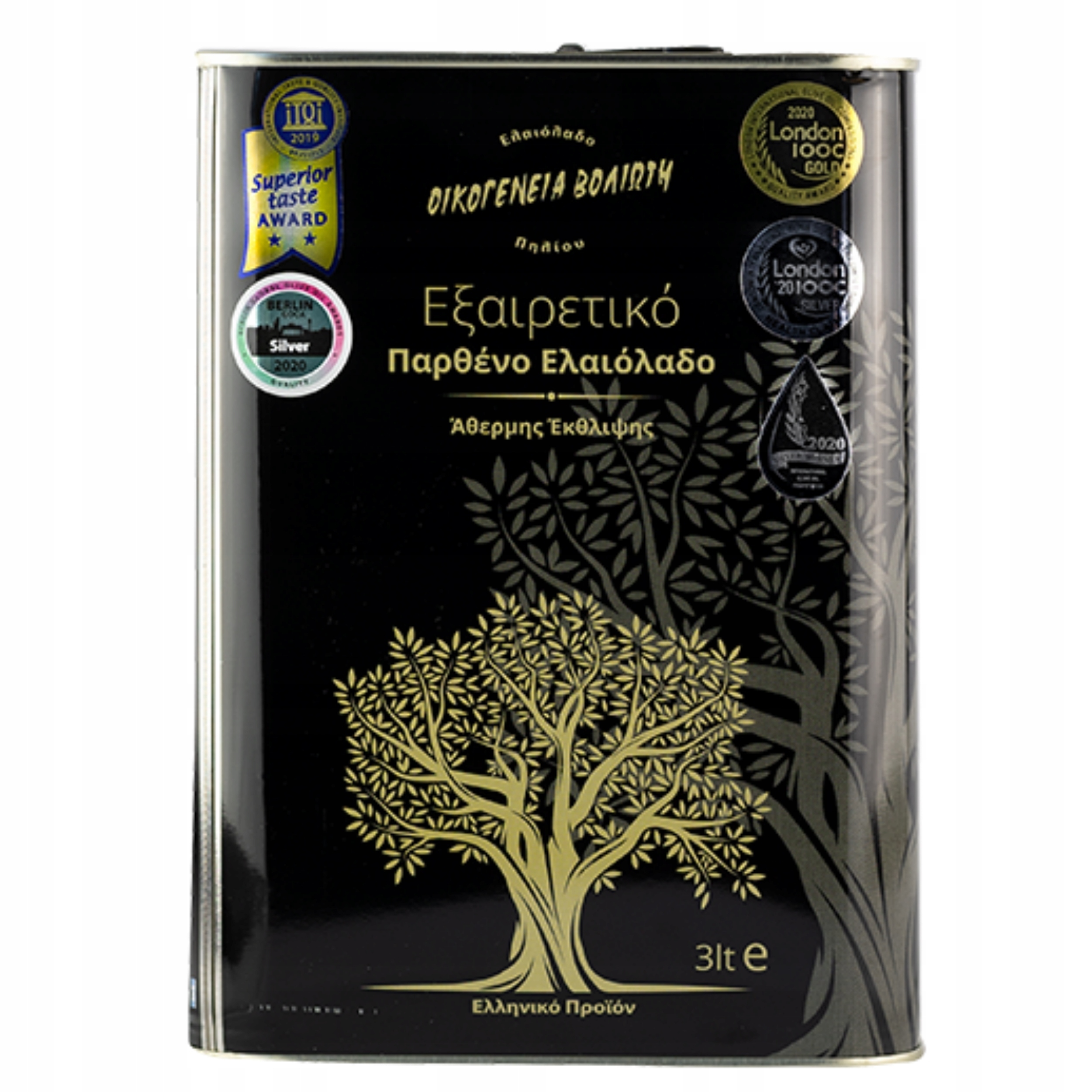 Levně Extra panenský olivový olej 3 l nefiltrovaný Voliotis