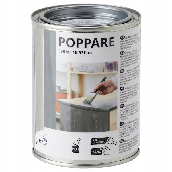 

Ikea Poppare Farba do mebli, szary