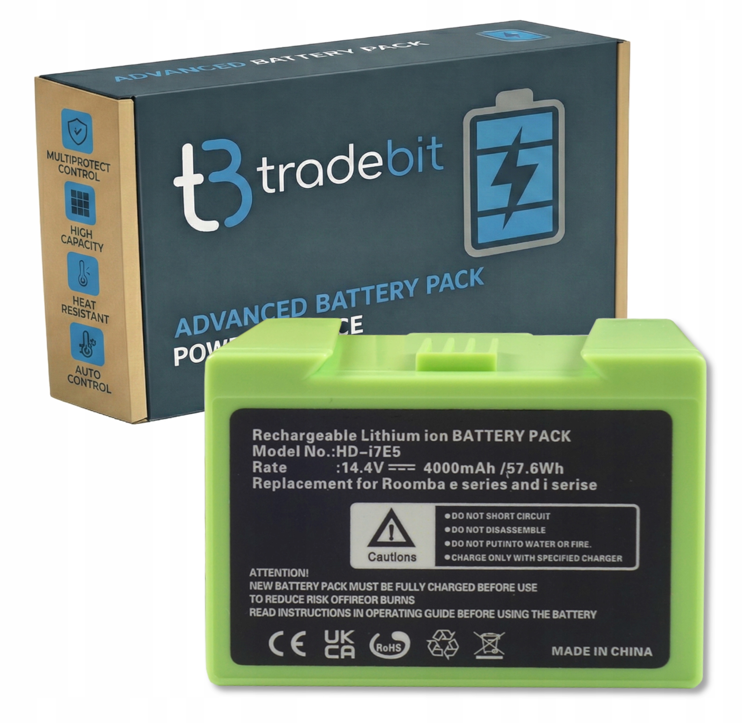 Baterie Akumulátor pro iRobot Roomba i3 i4 i7 i7+ i8 i8+ e5 e6 5150 7150