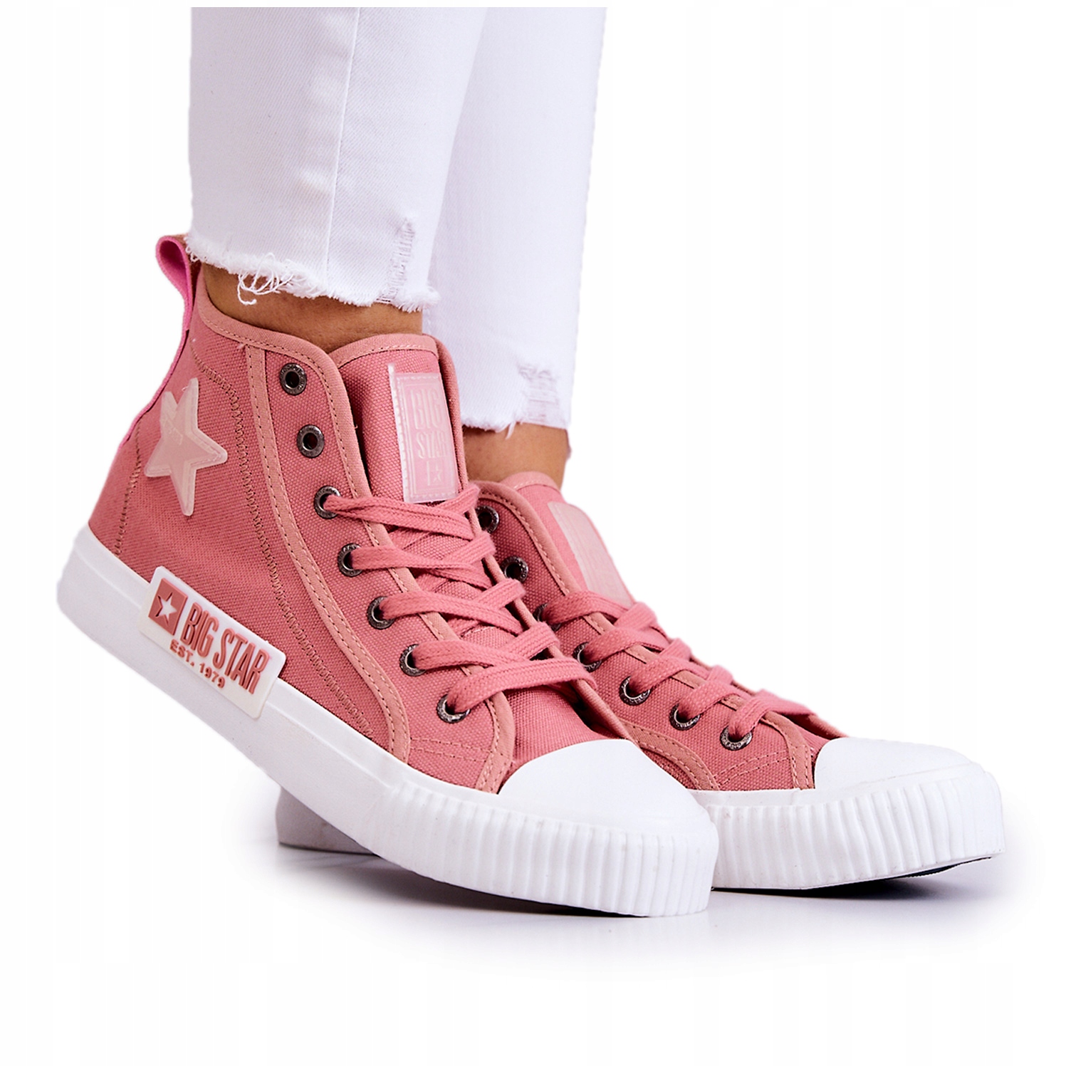 

Wysokie Trampki Big Star JJ274382 Różowe 39