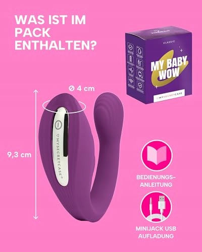 MYSECRETCASE Wibrator Z Pilotem: 7 Trybów Wibracji i Ciśnienia — miniatura 5