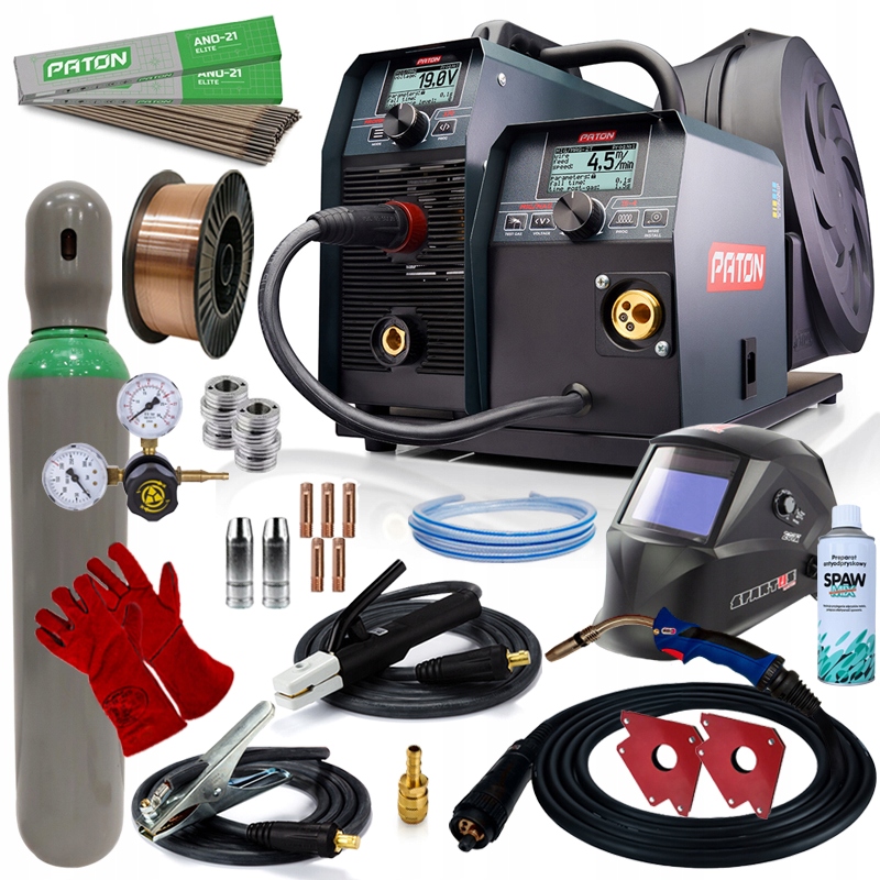 Spawarka Migomat Mig Mag Mma Tig DC Paton ProMIG 270A 15-4 Zestaw