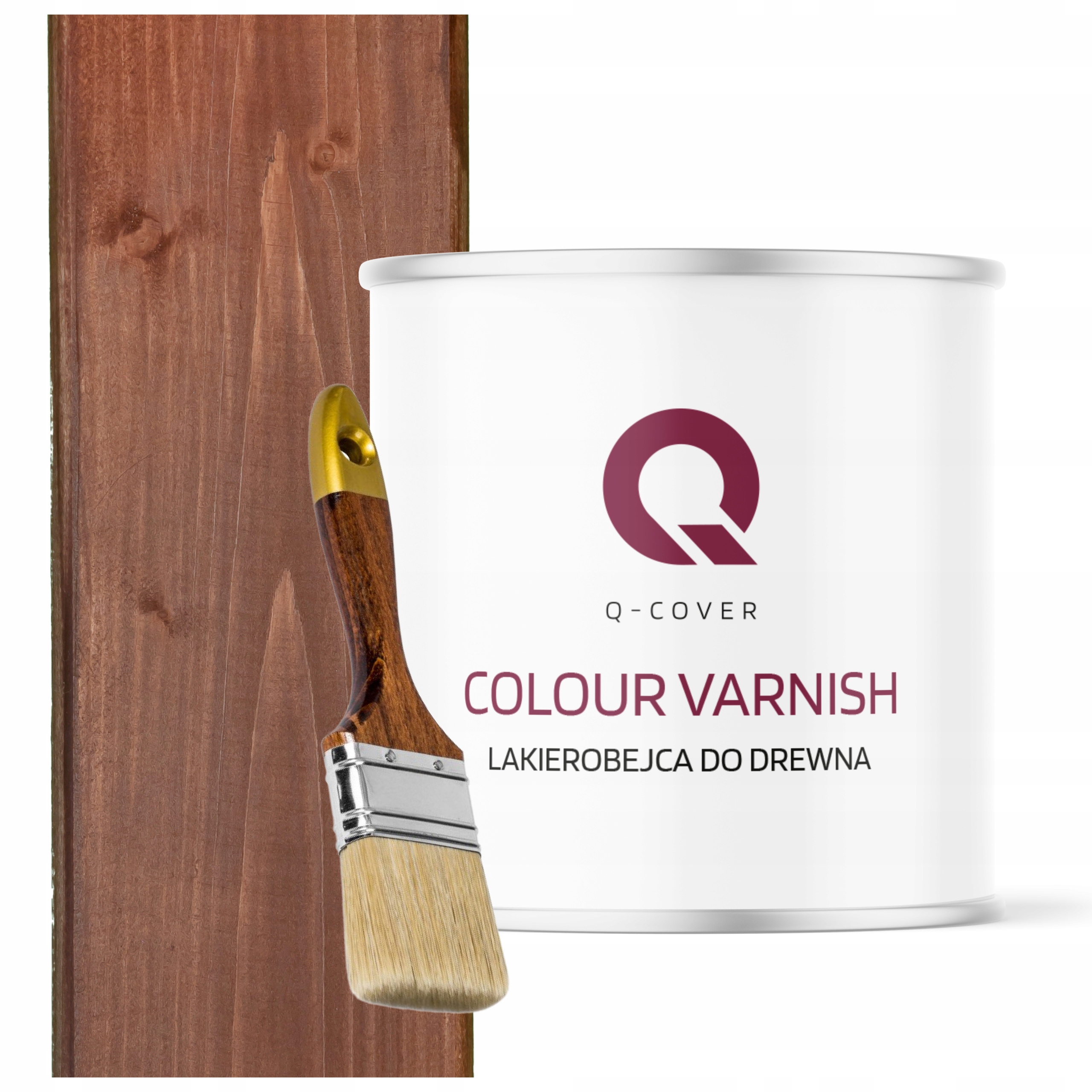 Lakovník Na Dřevěné Prvky 3V1 Ořech Tmavý Polomatný 2,5L Dárek