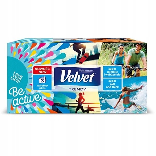 

Chusteczki Higieniczne 3W Velvet Karton 120szt.