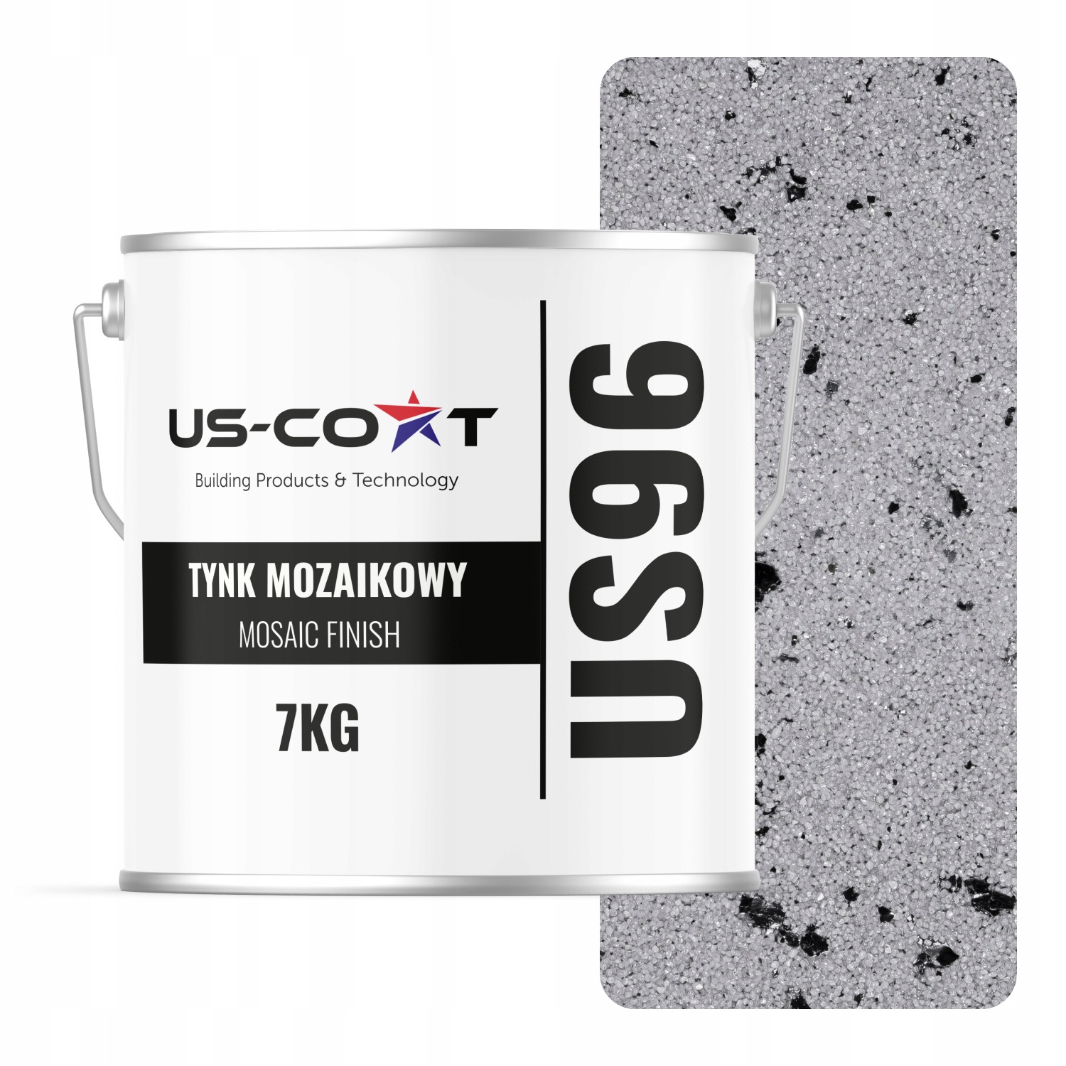 Mozaiková Omítka Mozaika 7 Kg Šedá Černá Mika M04 Ozdobná Pryskyřičná Fasáda