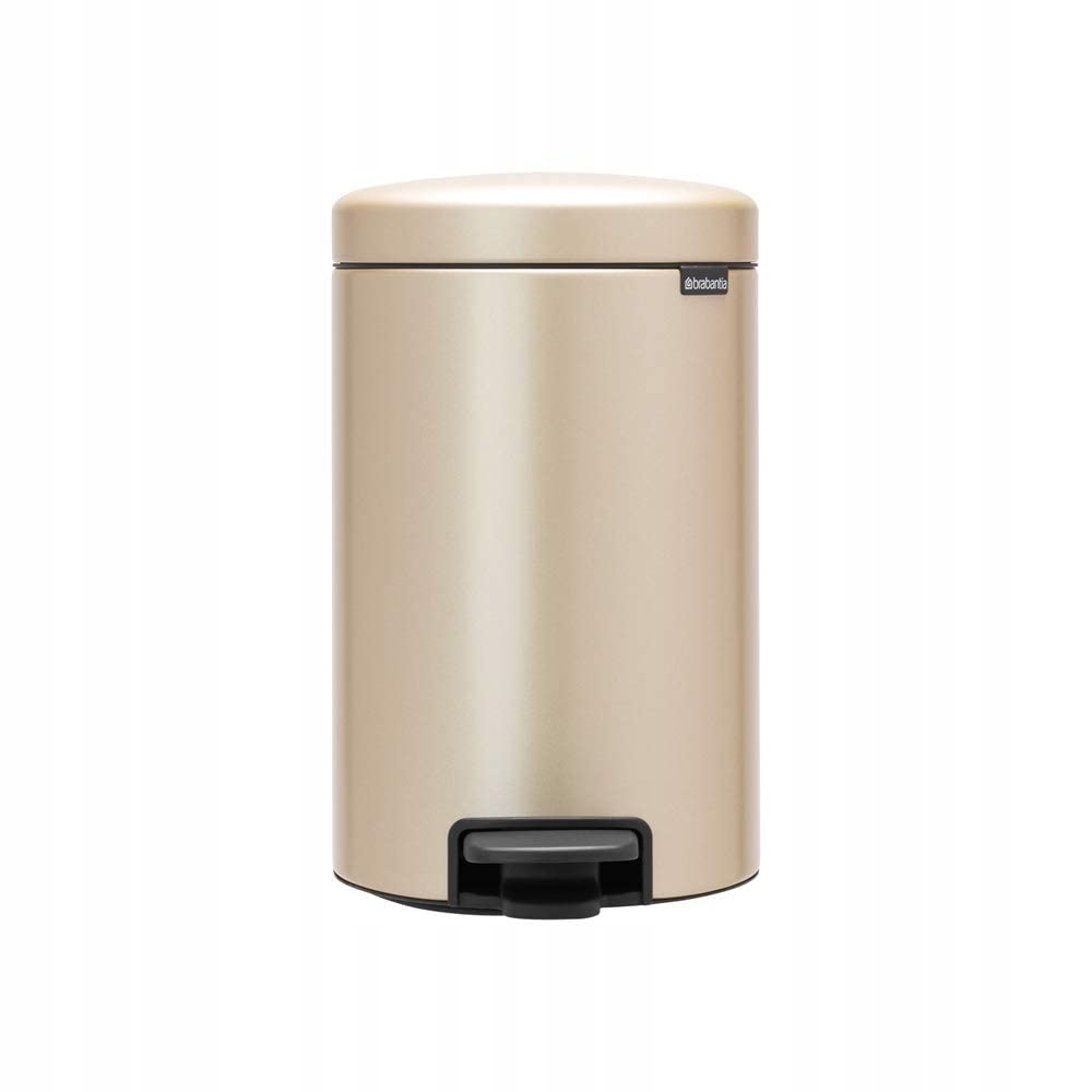 Levně Odpadkový koš s víkem z nerezová ocel Brabantia 12 l béžový 25 x 34 x 41