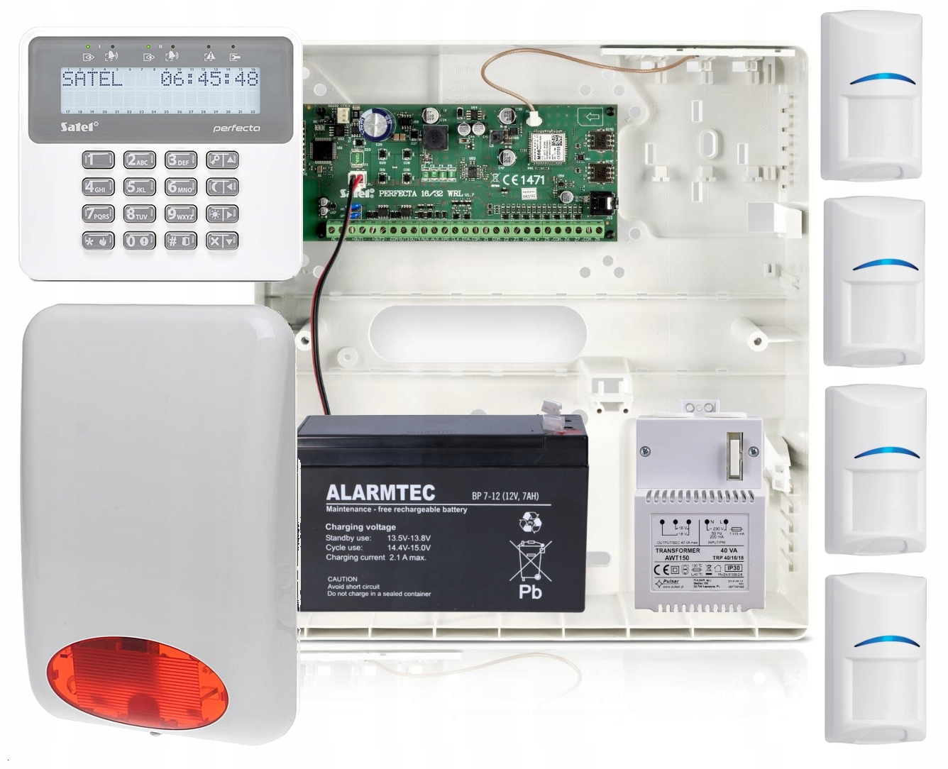 

Zestaw systemu alarmowego perfecta 16 Set-a 4xPIR