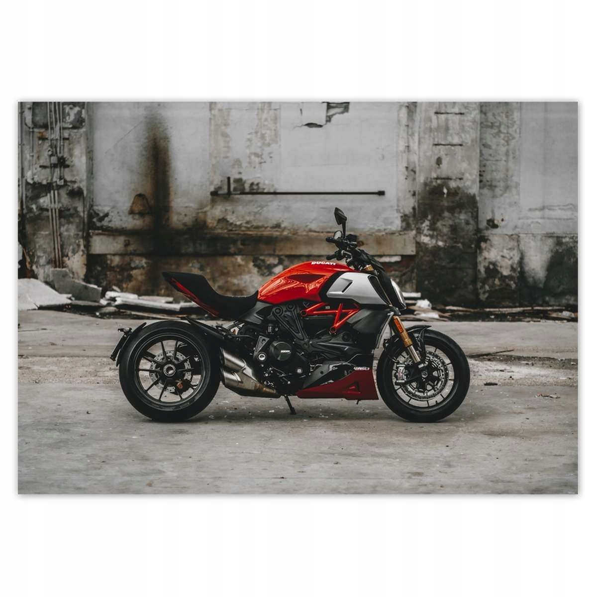 Fototapety 208x146 Červené Ducati Motocykl