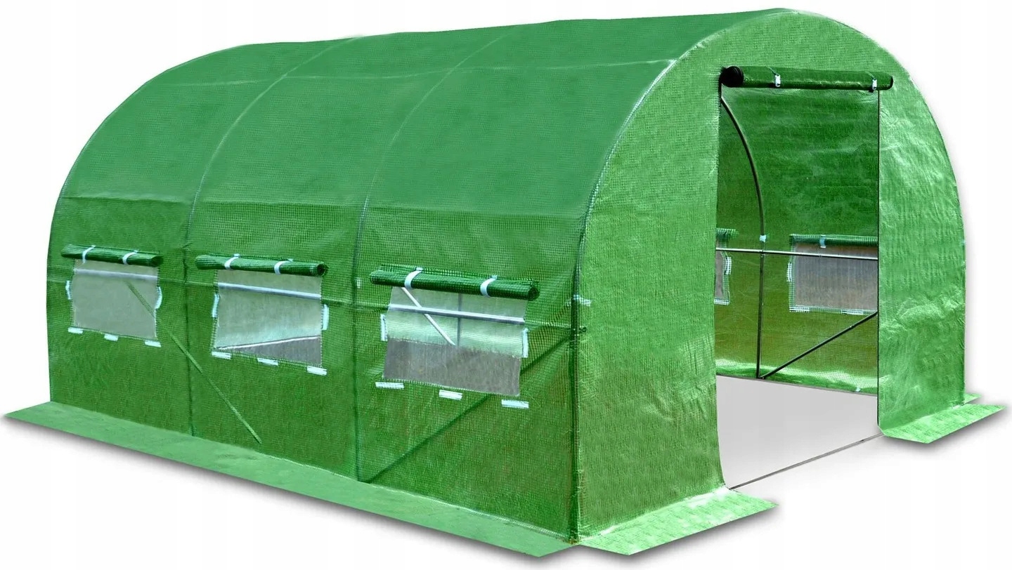TUNEL OGRODOWY SZKLARNIA FOLIOWA FOLIAK 7M2 WZMOCNIONY SIATKA UV 2X3,5M