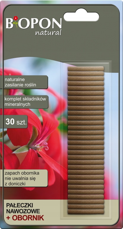 

Biopon Pałeczki Nawozowe + Obornik 30 Szt Natural