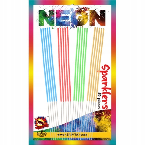 

Zimne ognie Neonki 27cm 20 sztuk CLE6303 Srpyro
