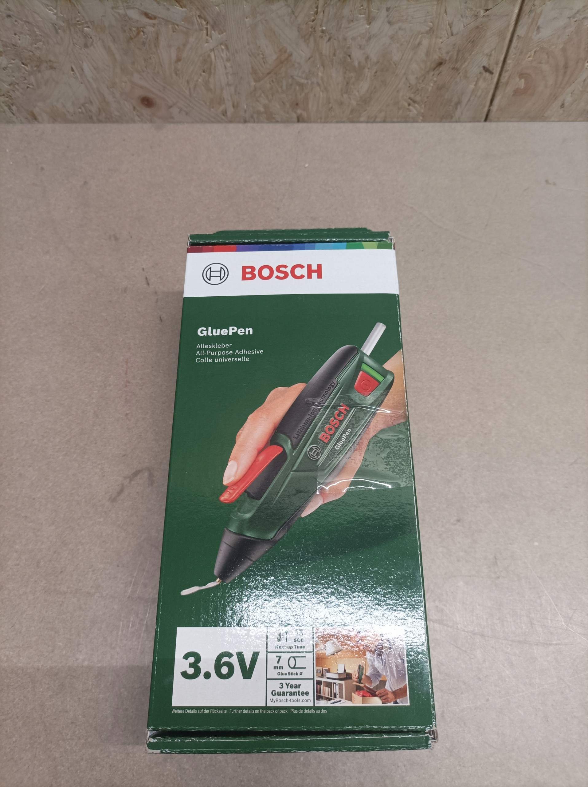 J2 Bosch GluePen Pistolet do kleju akumulatorowy 170 °C Zasilanie akumulatorowe