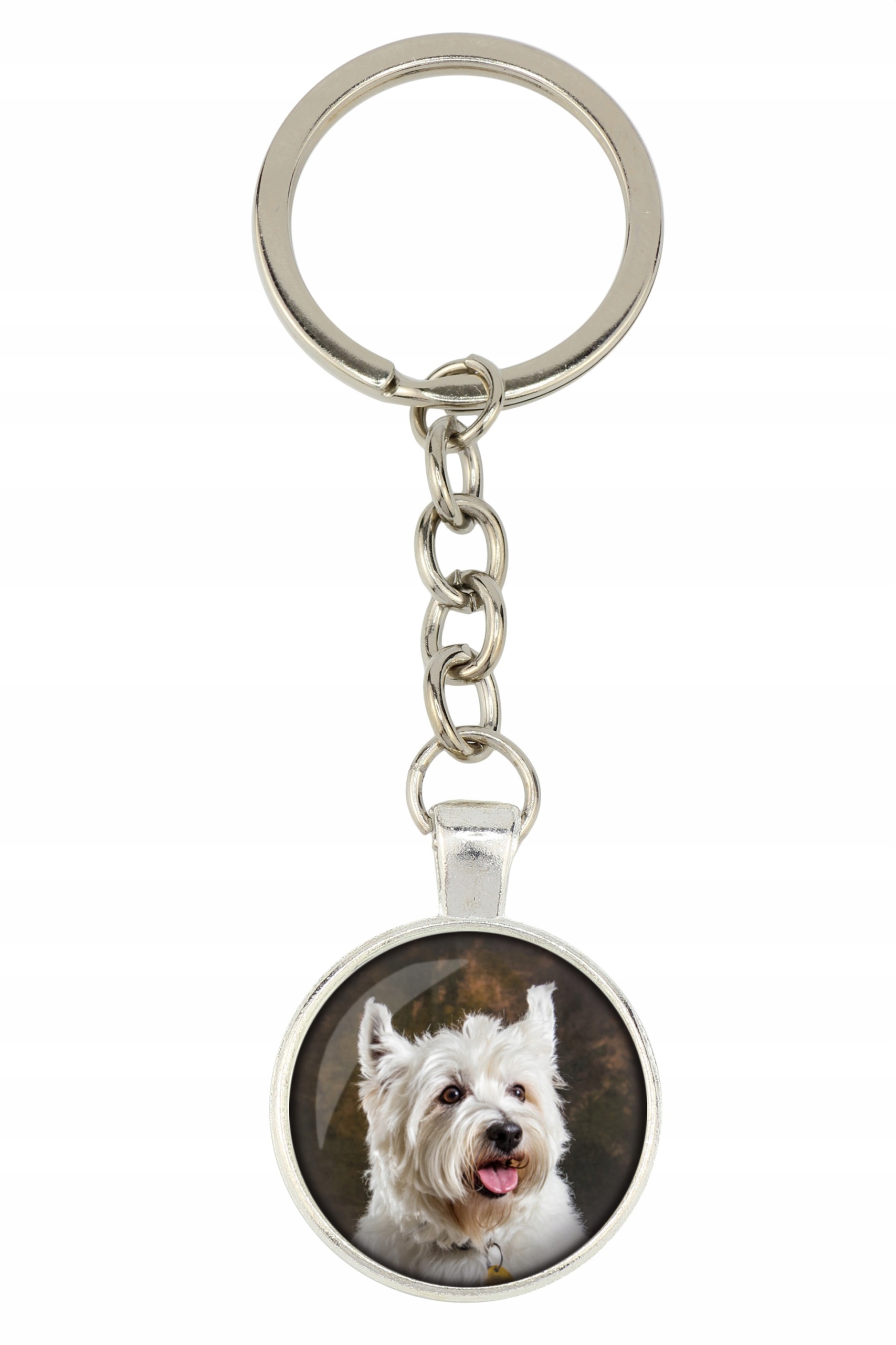 

West Highland White Terrier Brelok Twoje zdjęcie