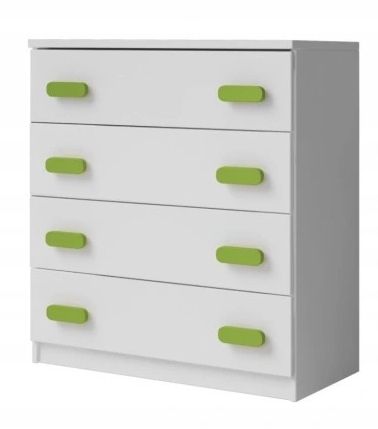 Komoda 4 szuflady 80 x 40 x 90 SYSTEM MIKKY Biała