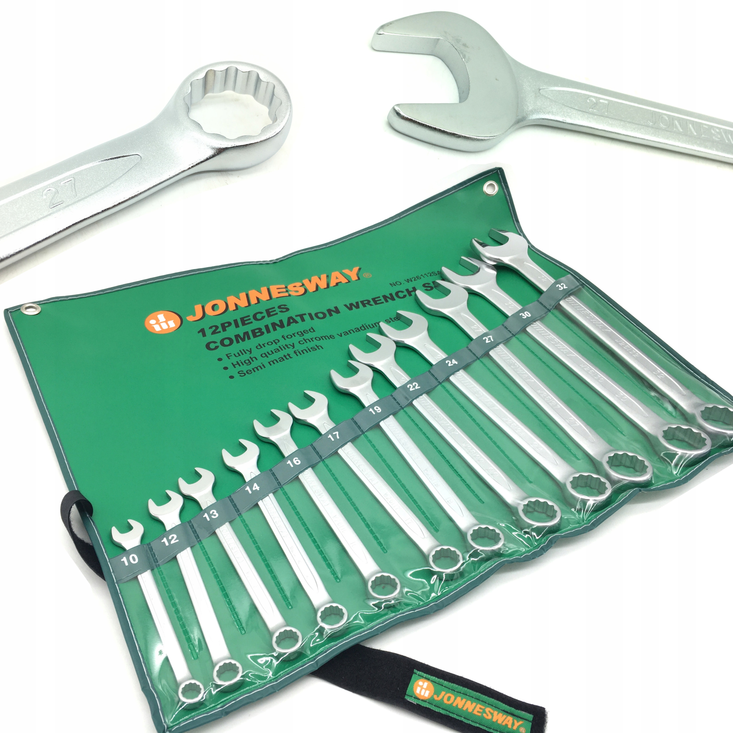 KLUCZE PLASKO OCZKOWE 12el KLUCZY 10 32mm PLASKIE