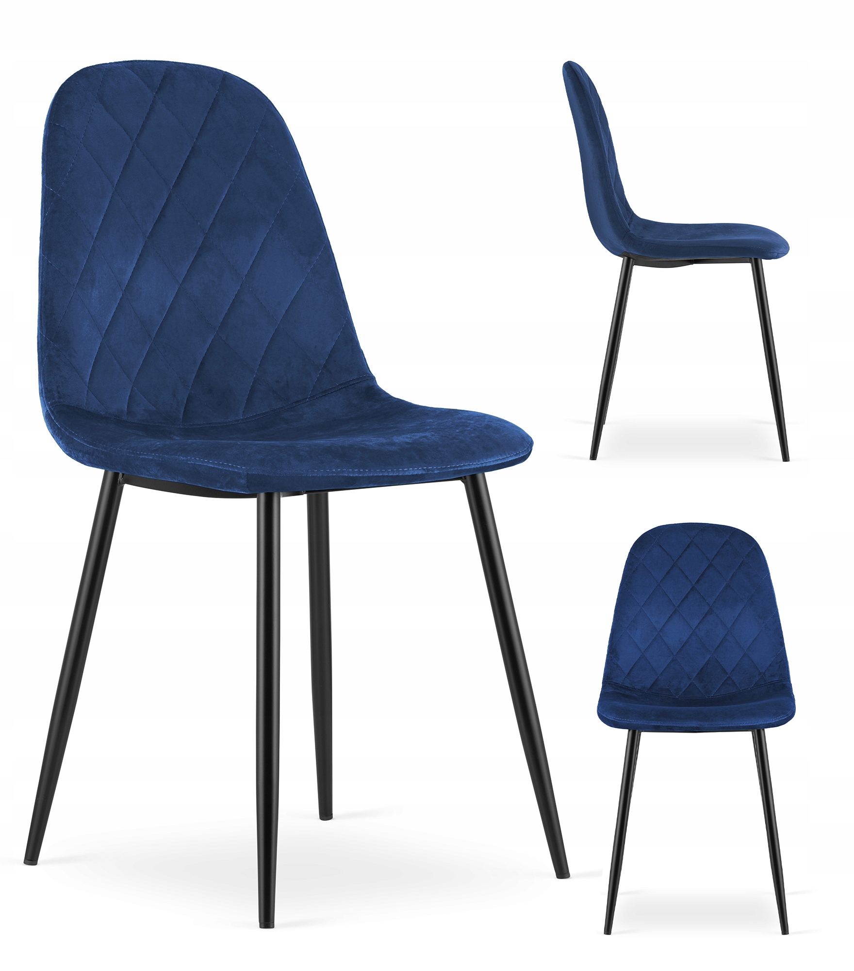 Krzesło Tapicerowane Welurowe Velvet Do Salonu Kuchni Jadalni Luka