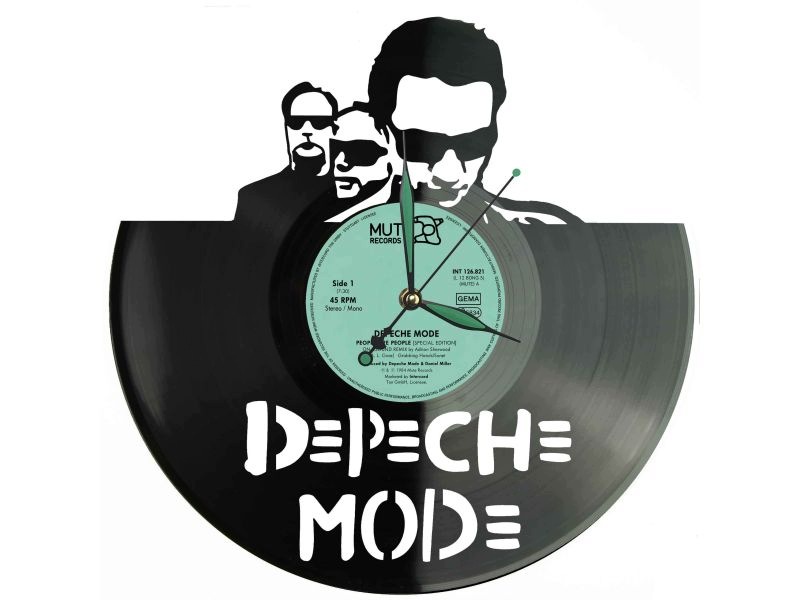 Depeche Mode Vinyl Nástěnné hodiny Vinylová deska Unikátní dekorace pro fanoušky