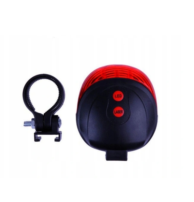 LAMPKA ROWEROWA TYLNA 5 LED TYŁ Z LASEREM 5 TRYBÓW Marka PSG