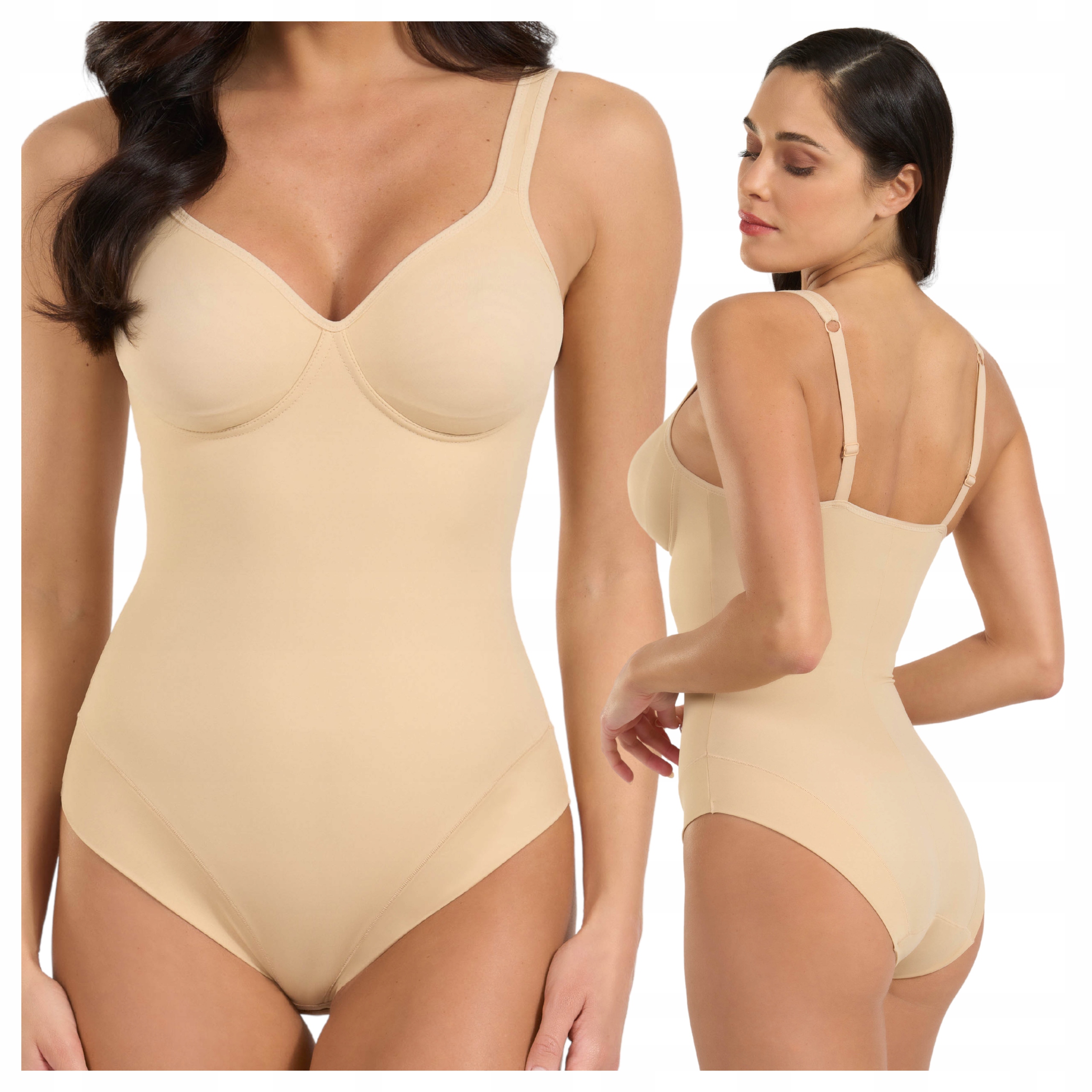 Dámské zeštíhlující a plačící břicho hladké béžové 75C