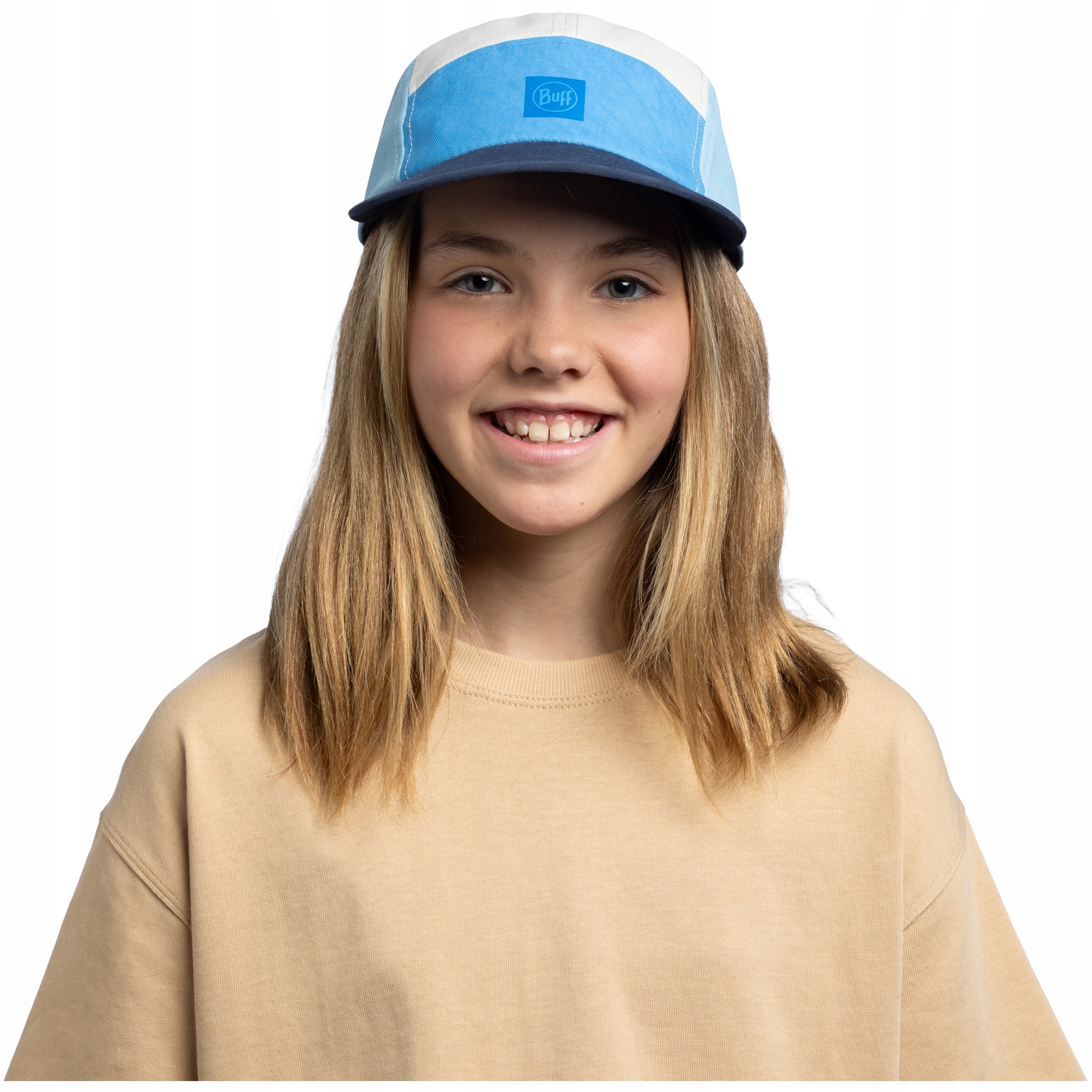 Kšiltovka Buff 5 Panel Venture Cap Youth Colart Azure