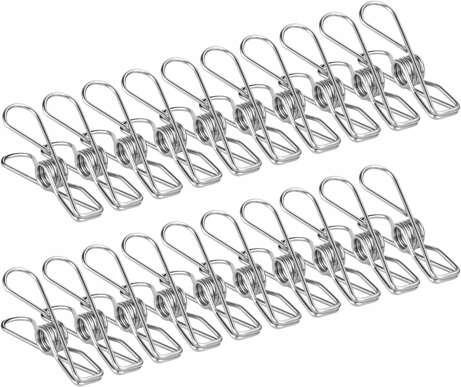 100 Ks Sponky Na Prádlo Z Nerezové Oceli Pro Praní S Pevnými Úchyty X100