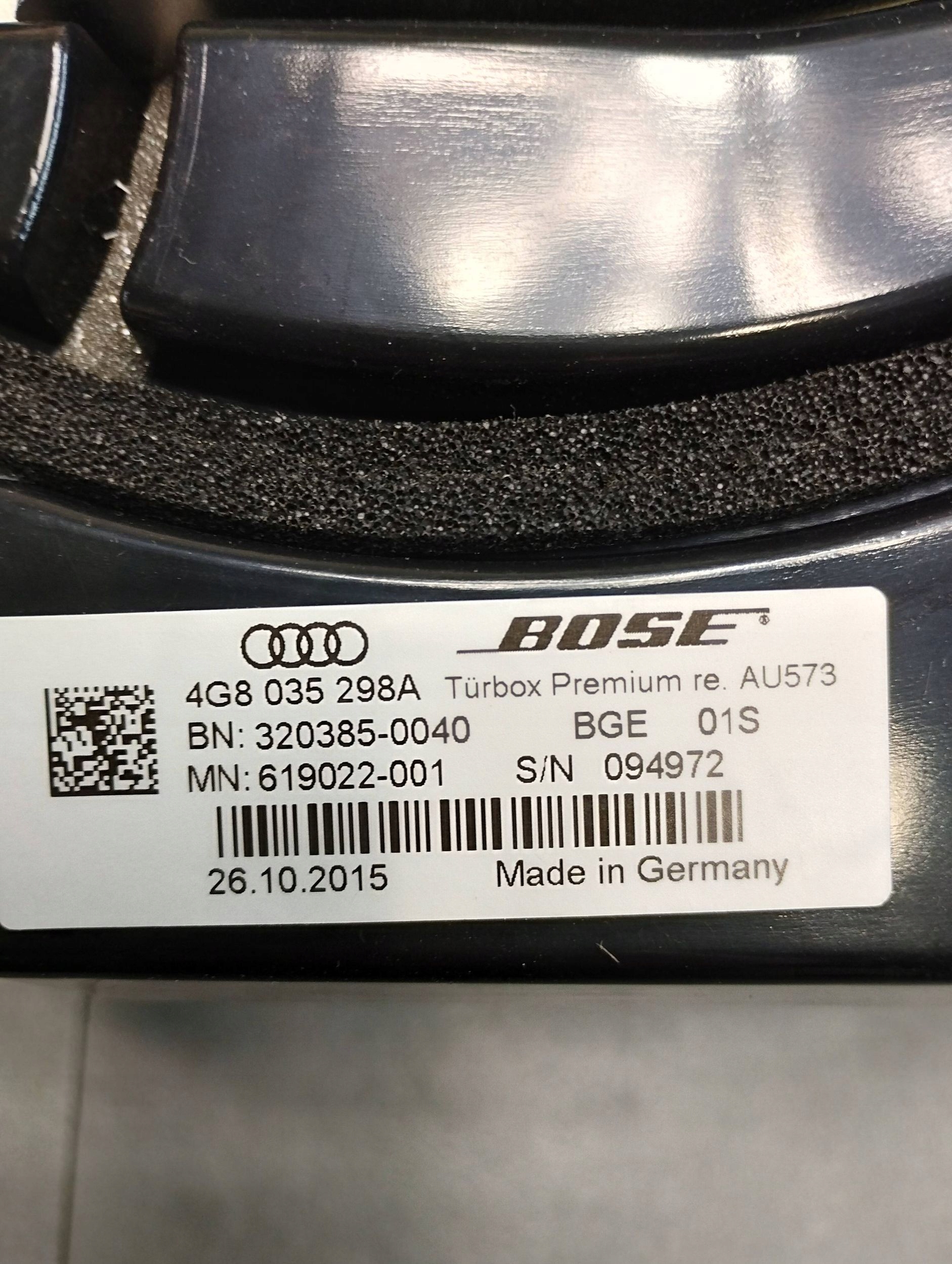 Audi A7 4G speakers running board BOSE amplifier 4G5035223C