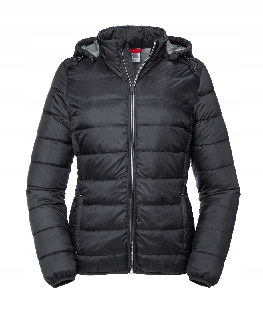 Dámská zimní prošívaná bunda s kapucí Černá vel. 2XL