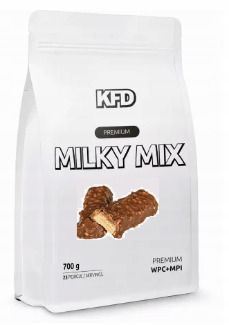 Kfd Milky Mix 700 g (wpc 80 Mpi 85) příchuť: ořechovo-karamelová tyčinka