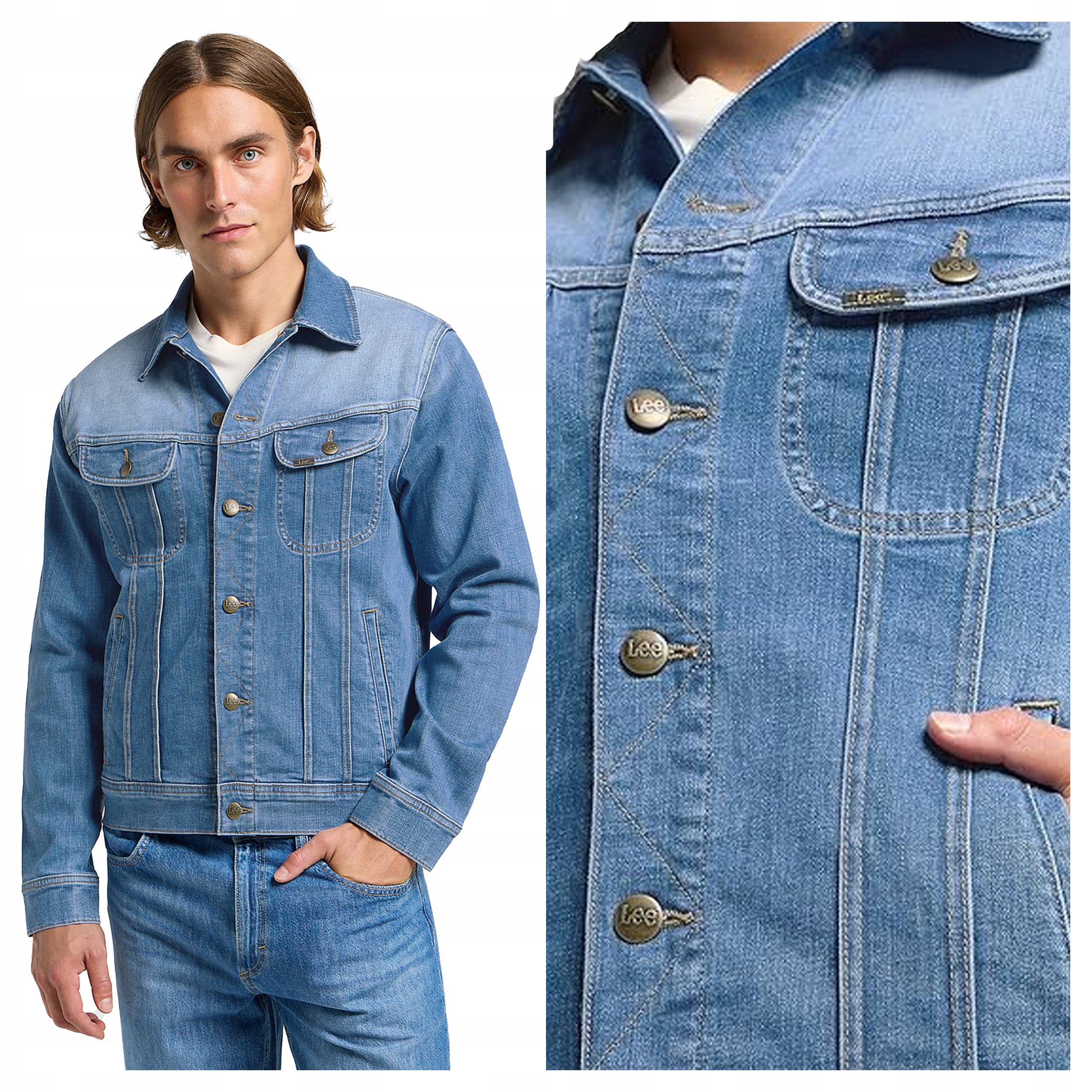 Lee Rider Jacket Xxs Pánská džínová bunda