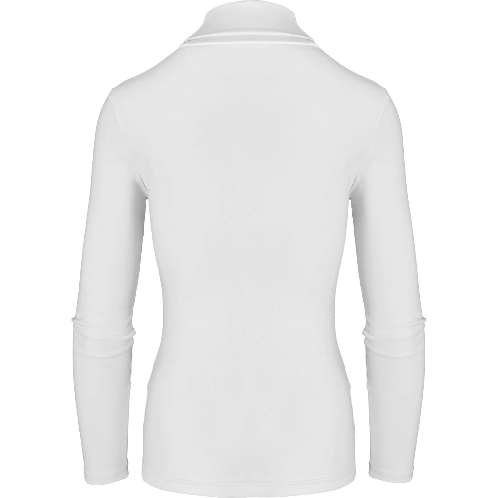 Golf Damski Cienki Elastyczny Sweter biały 2XL Rękaw długi rękaw