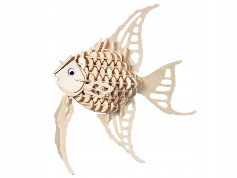 

Złota rybka składanka drewniana puzzle 3D H010