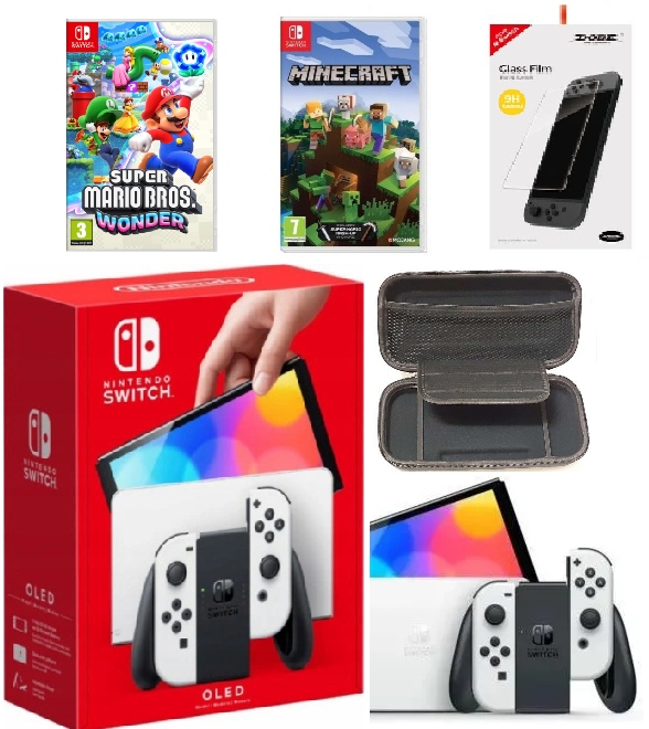 Консоль Nintendo Switch OLED белый 2 другие продукты
