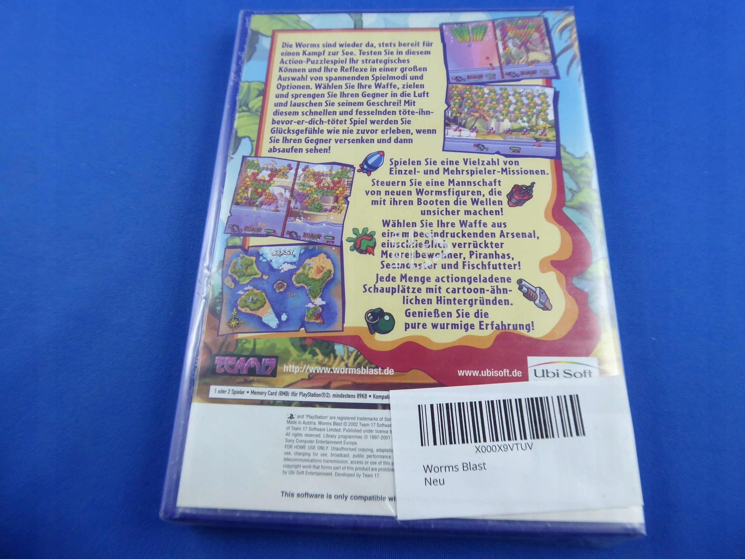 WORMS BLAST folia PS2 Platforma PlayStation 2 (PS2)