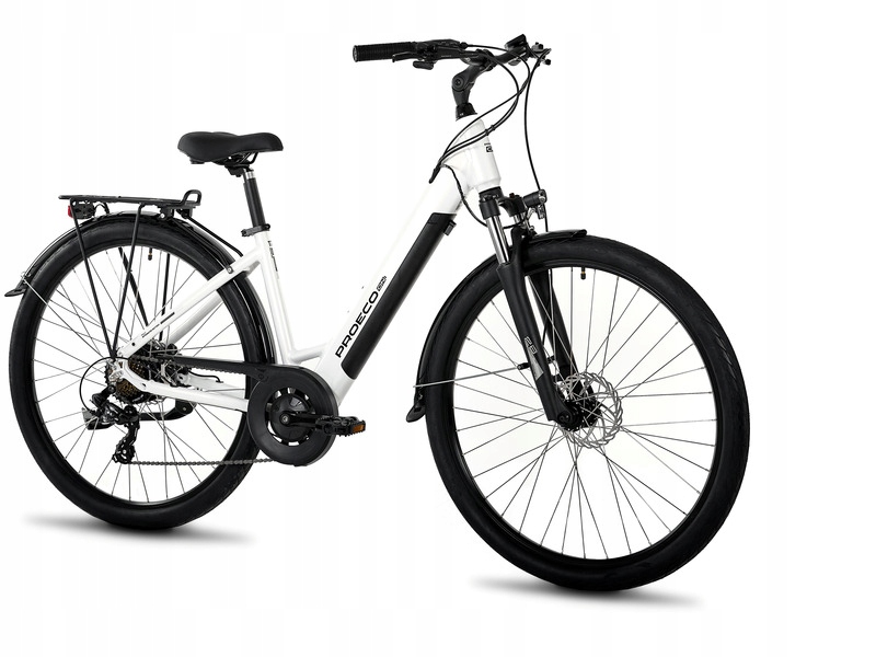 Rower elektryczny Proeco Wave An 1.0 M17 28 cali Biały