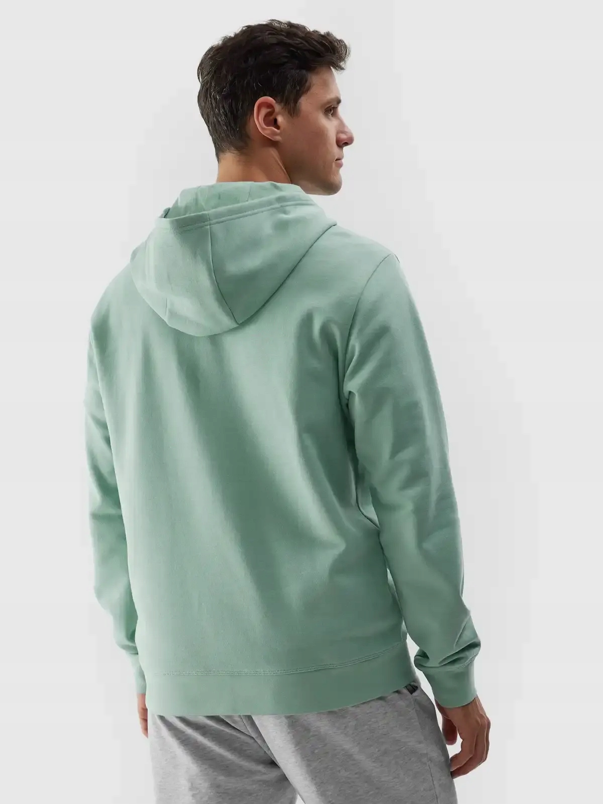 BLUZA MĘSKA 4F DRESOWA Z KAPTUREM BAWEŁNIANA SPORTOWA SS240950 Dekolt okrągły