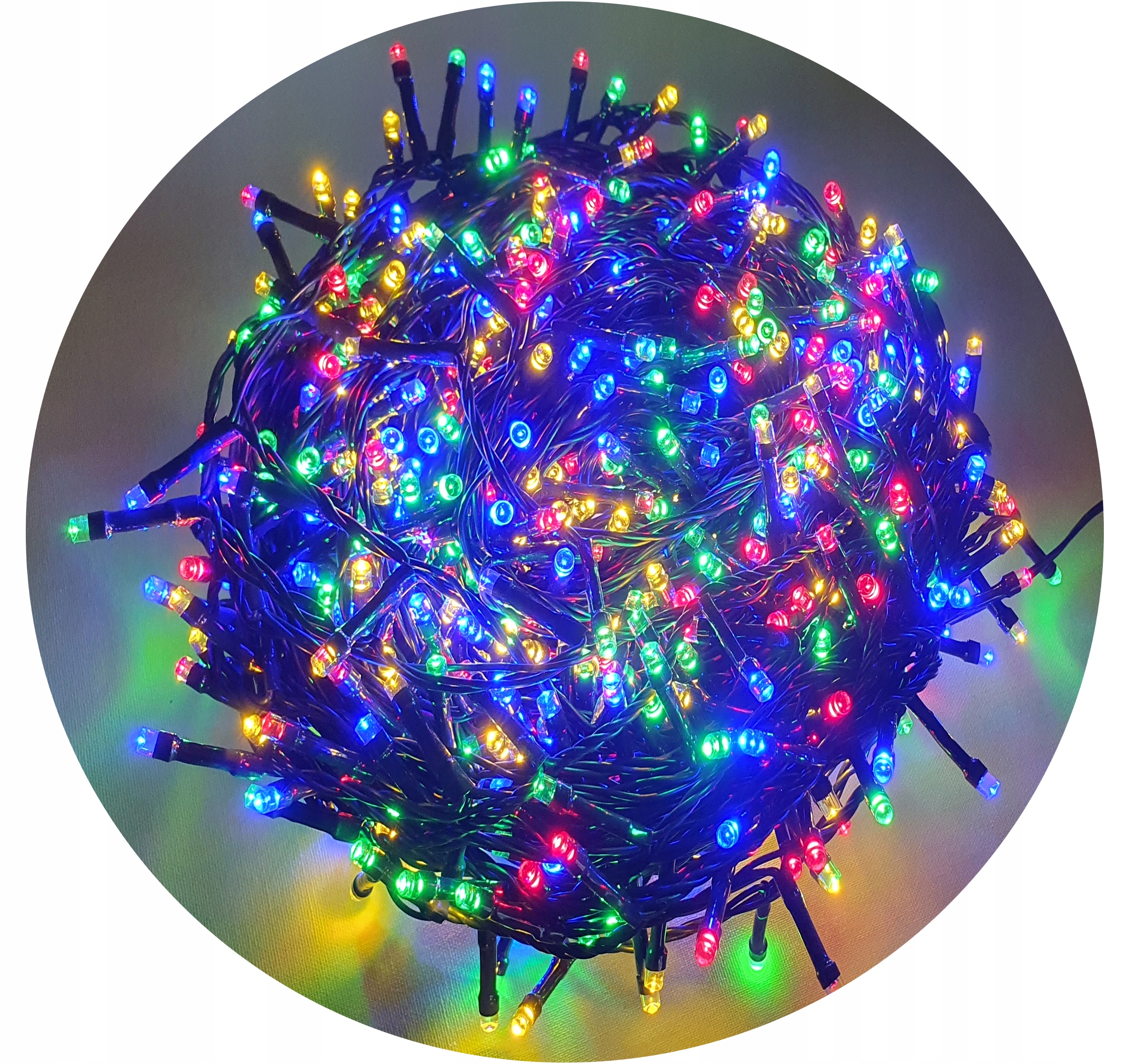 LAMPKI CHOINKOWE 800 LED TIMER ATEST ZEWNĘTRZNE Zasilanie sieciowe