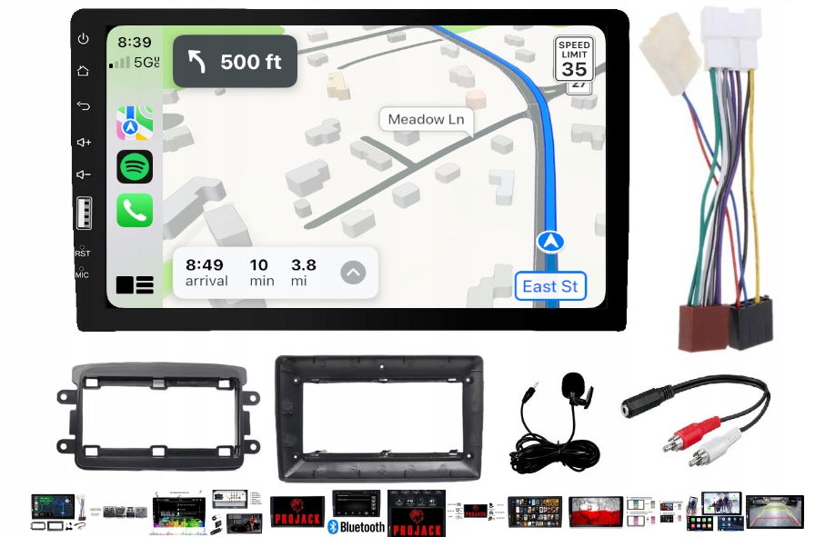 Rádio Opel Vivaro 2014-2019 Android-auto Carplay Usb MP3 Bluetooth