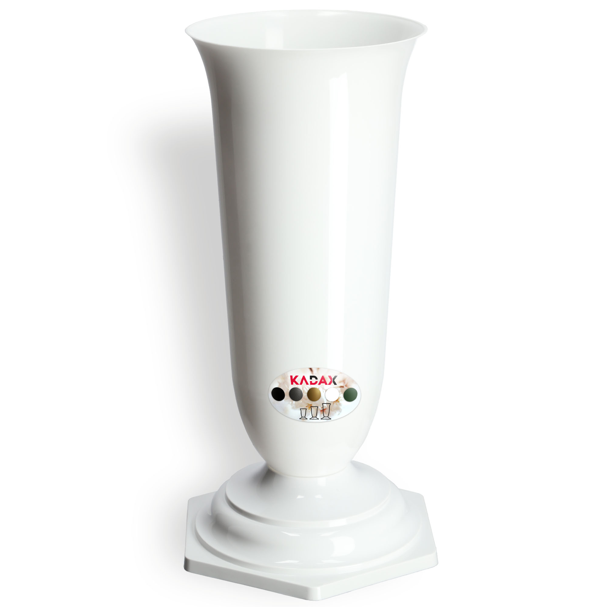 

Wazon Flakon Na Cmentarz Grób Nagrobek Biały 37cm