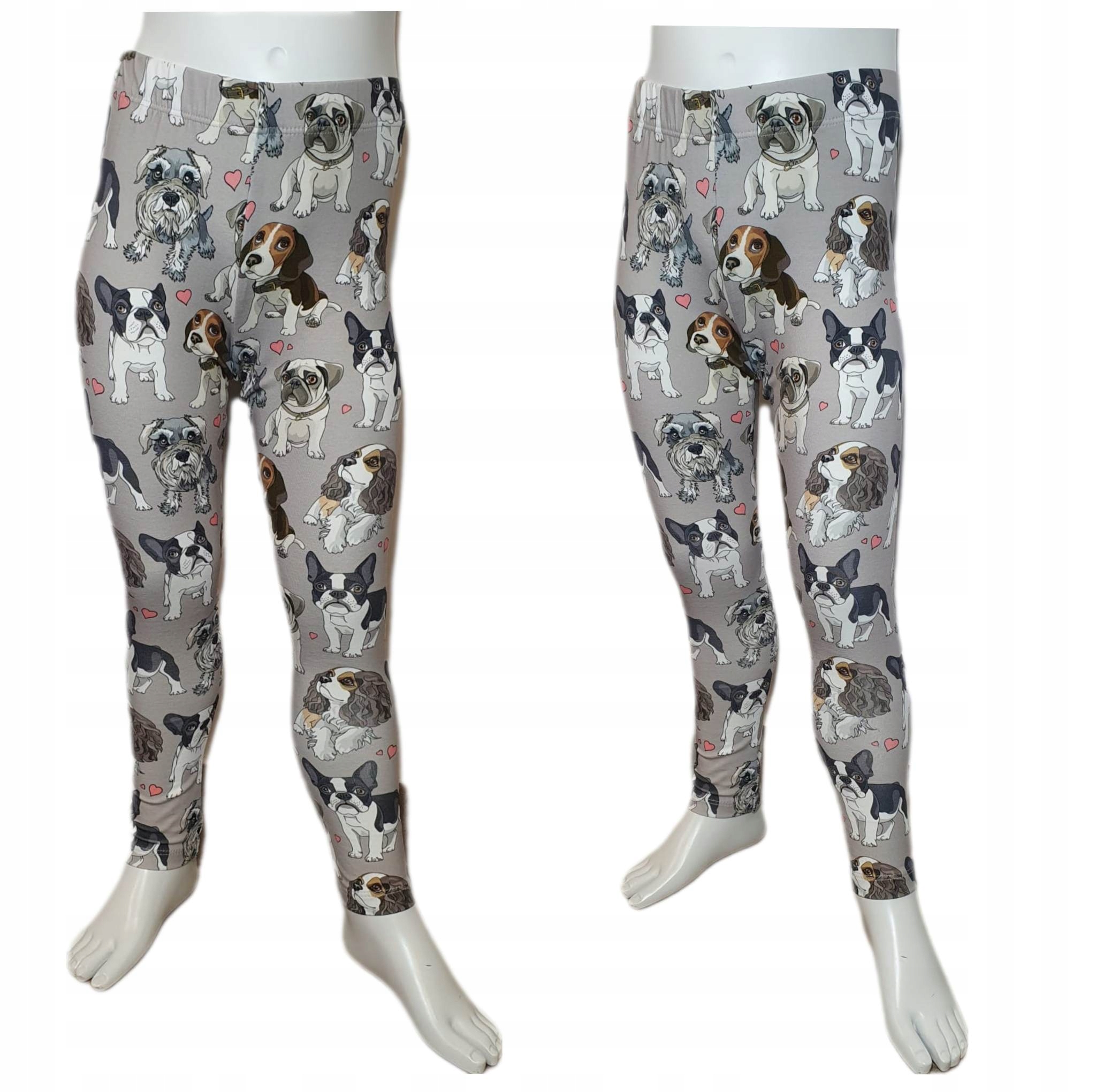 

Legginsy dziewczęce getry bawełniane w pieski