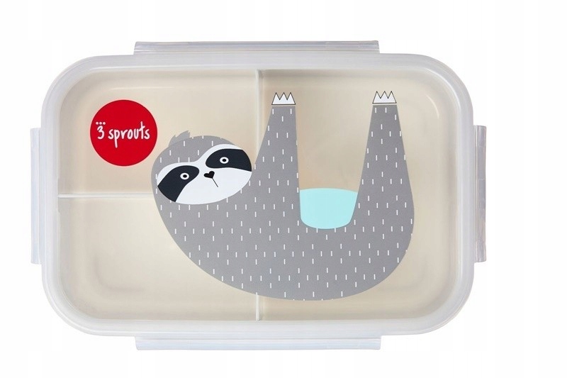 3 Sprouts Lunchbox Bento Lenivec Grey