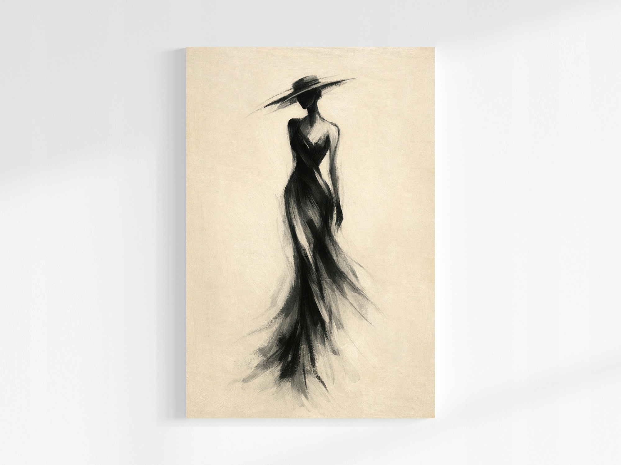 Obraz Na Plátně Canvas Grafika Žena Dívka Modelka Silueta 80x120