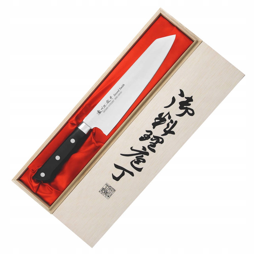 Satake Satoru Premium Japonský ostrý kuchynský nôž Bunka šéfkuchára 20 cm