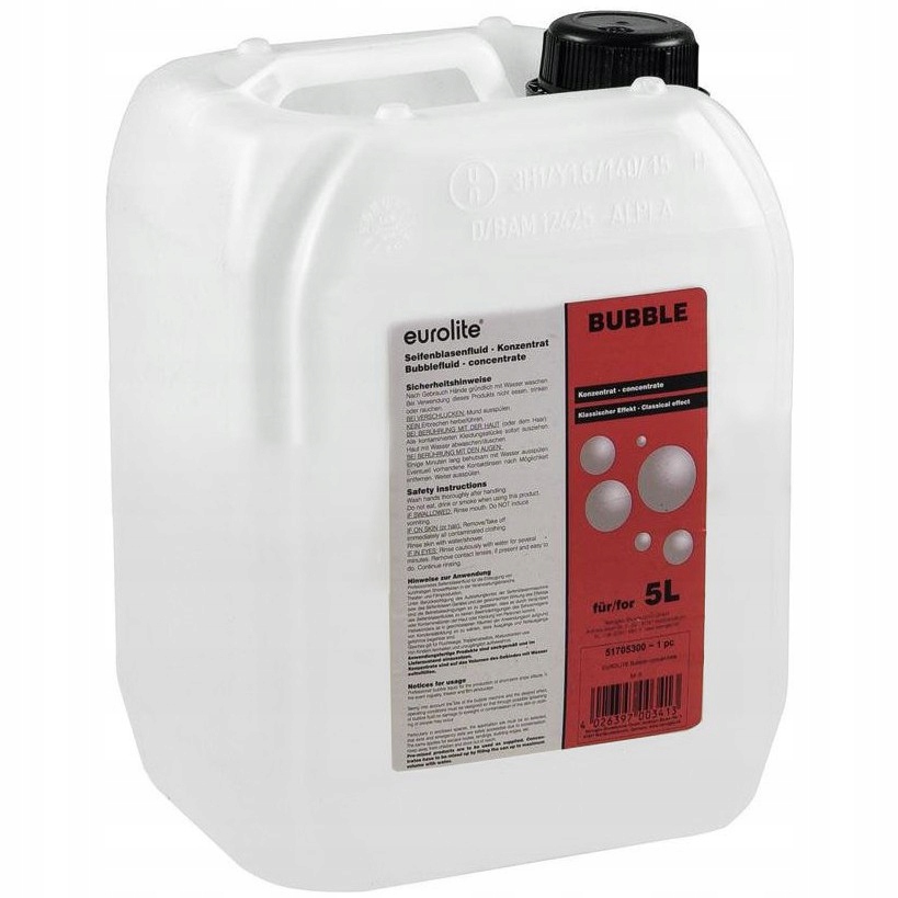 Eurolite "Bubble" náplň do výrobníku bublin (koncentrát), 5l