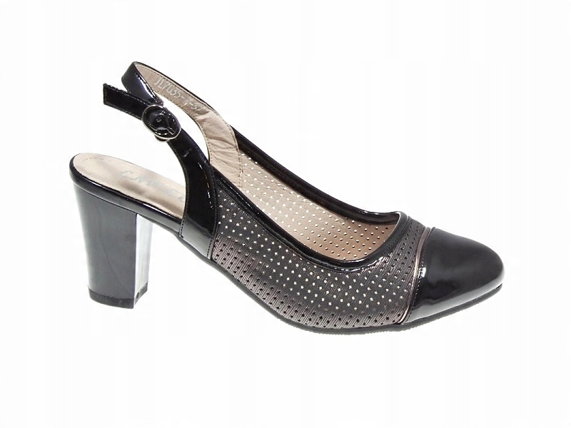 

Czółenka Sandały Ażurowe JL7035-1 Black r.40