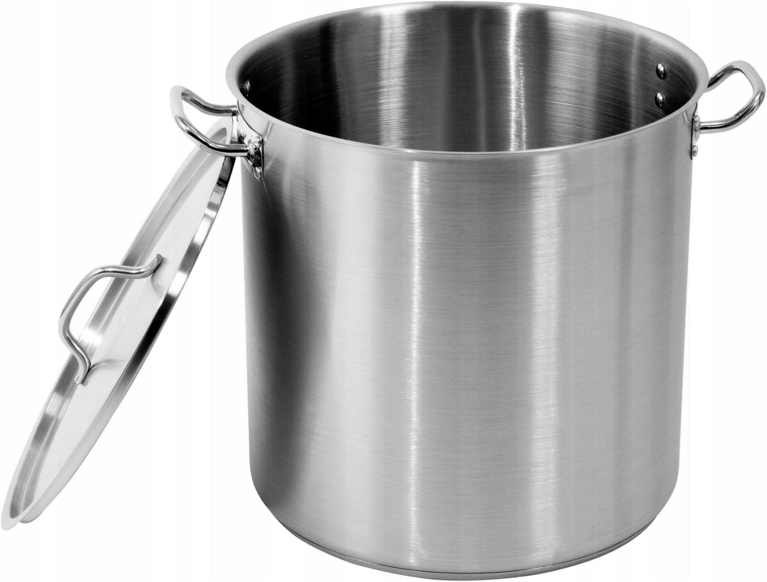 Garnek Wysoki Gastronomiczny Indukcja z Pokrywką 50L 40cm Yato YG-00008