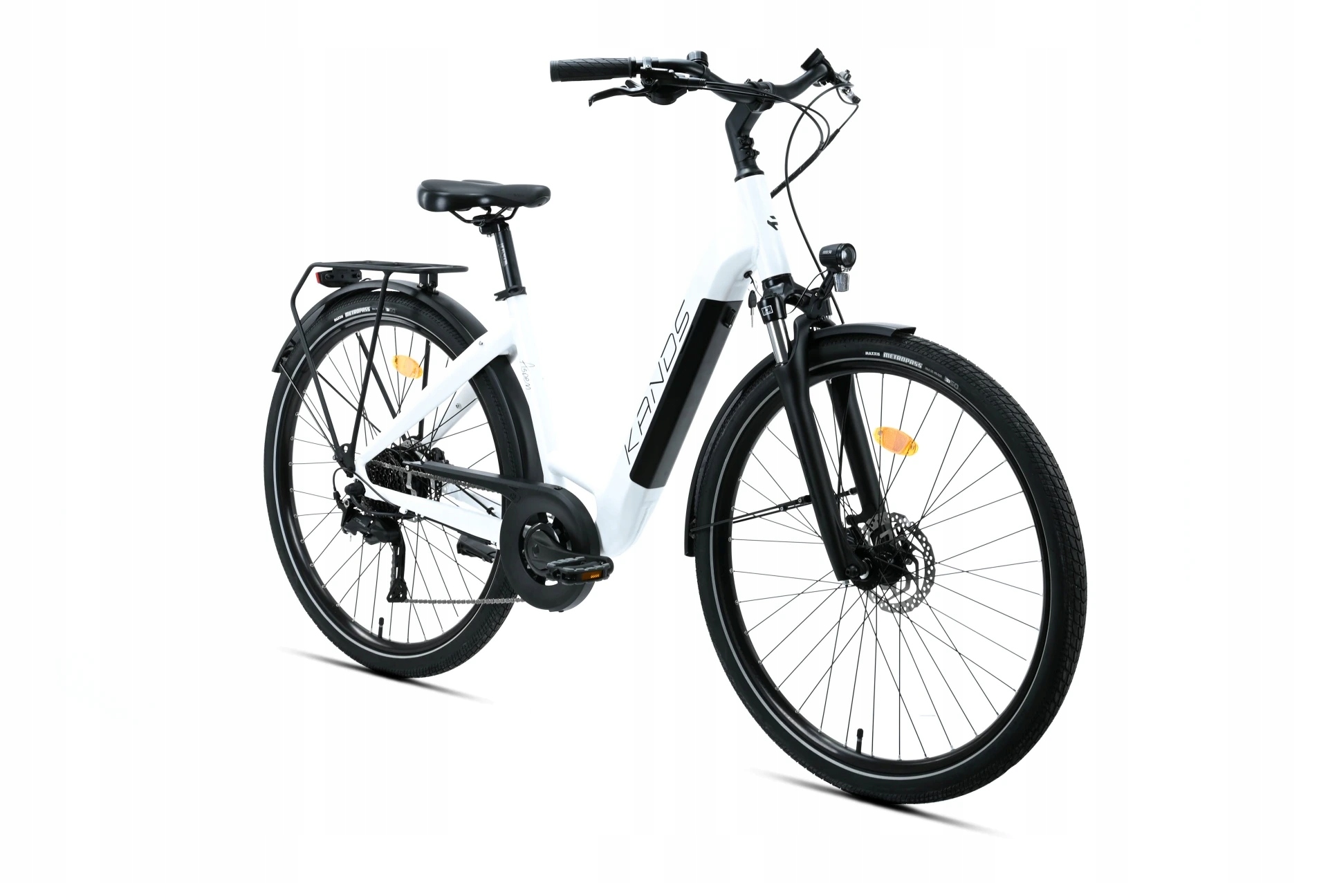 Rower elektryczny E-Bike City 29 Kands Aspen Cues Hydr R18 biały mat MY2026