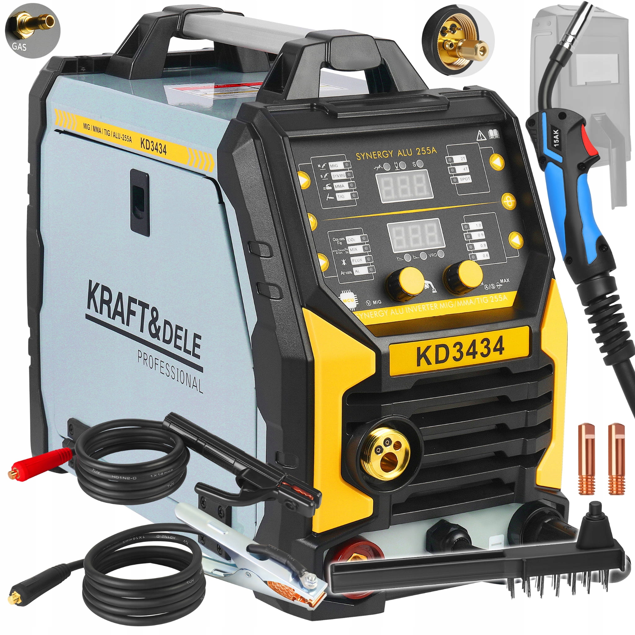 Svářečka invertorová Mig Flux Mma Tig Lift Synergie 255A 230V Kraft&dele