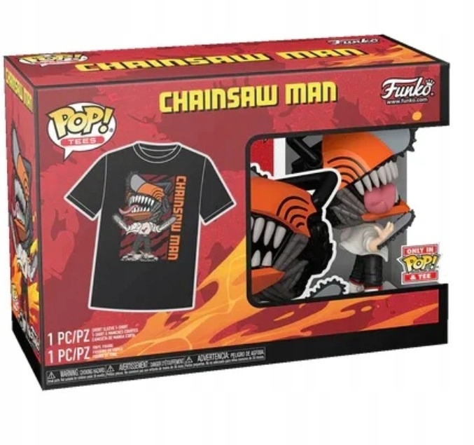 Funko Pop! Chainsaw Man 1804 Chainsaw Man Tee (L) tričko