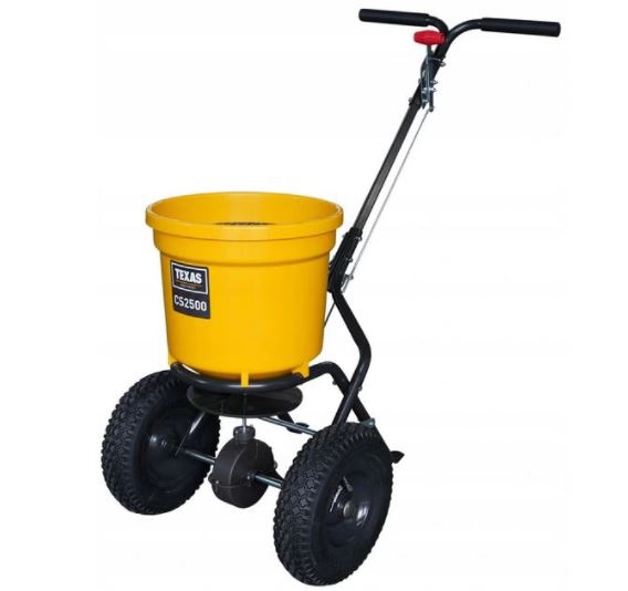 TEXAS CS2500 Rozrzutnik nawozu traw siewnik 25 kg Zasilanie ręczne